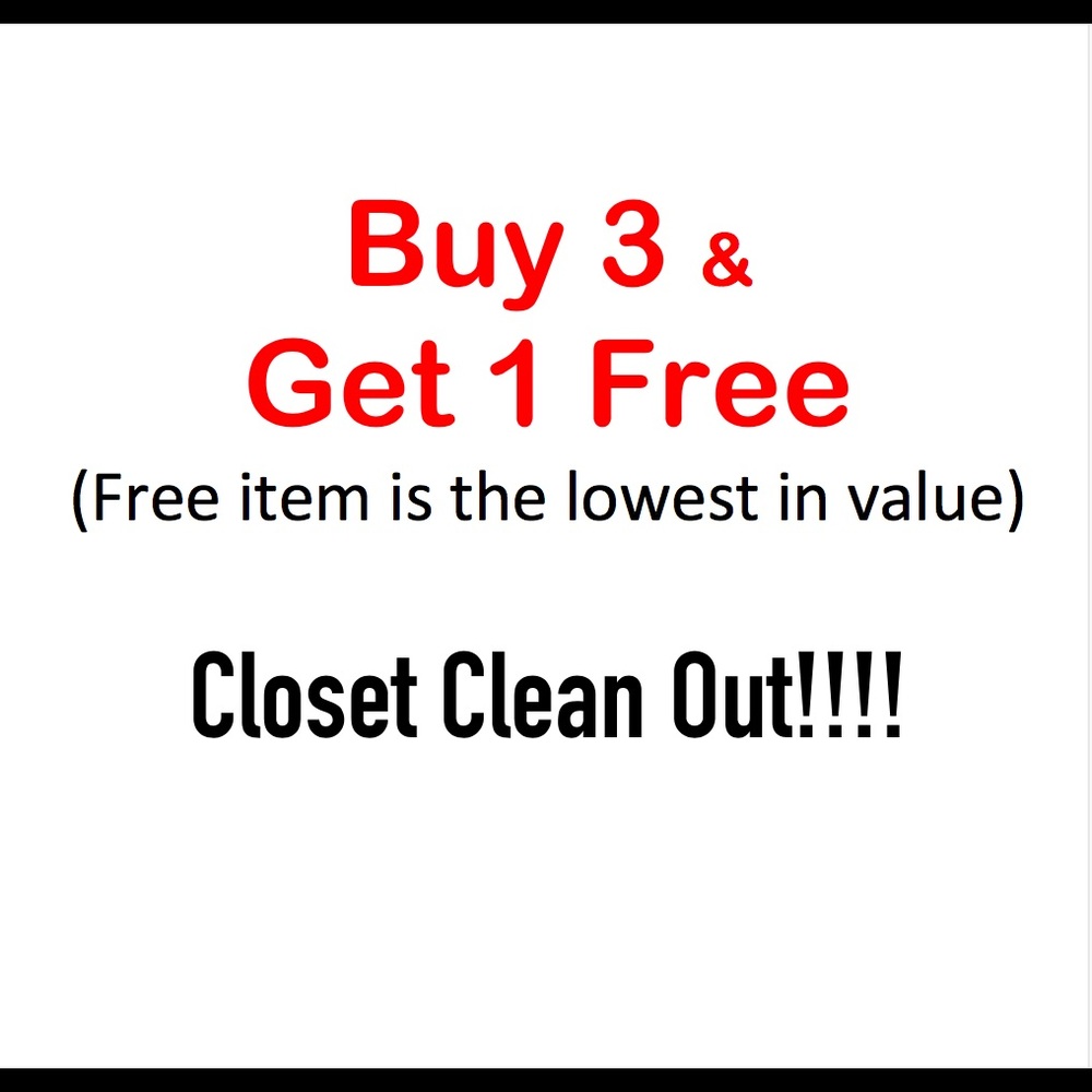 Closet clean out sale
